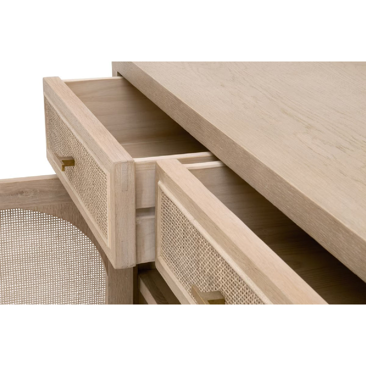 Smoked Gray Oak Media Cabinet | Oroa.com