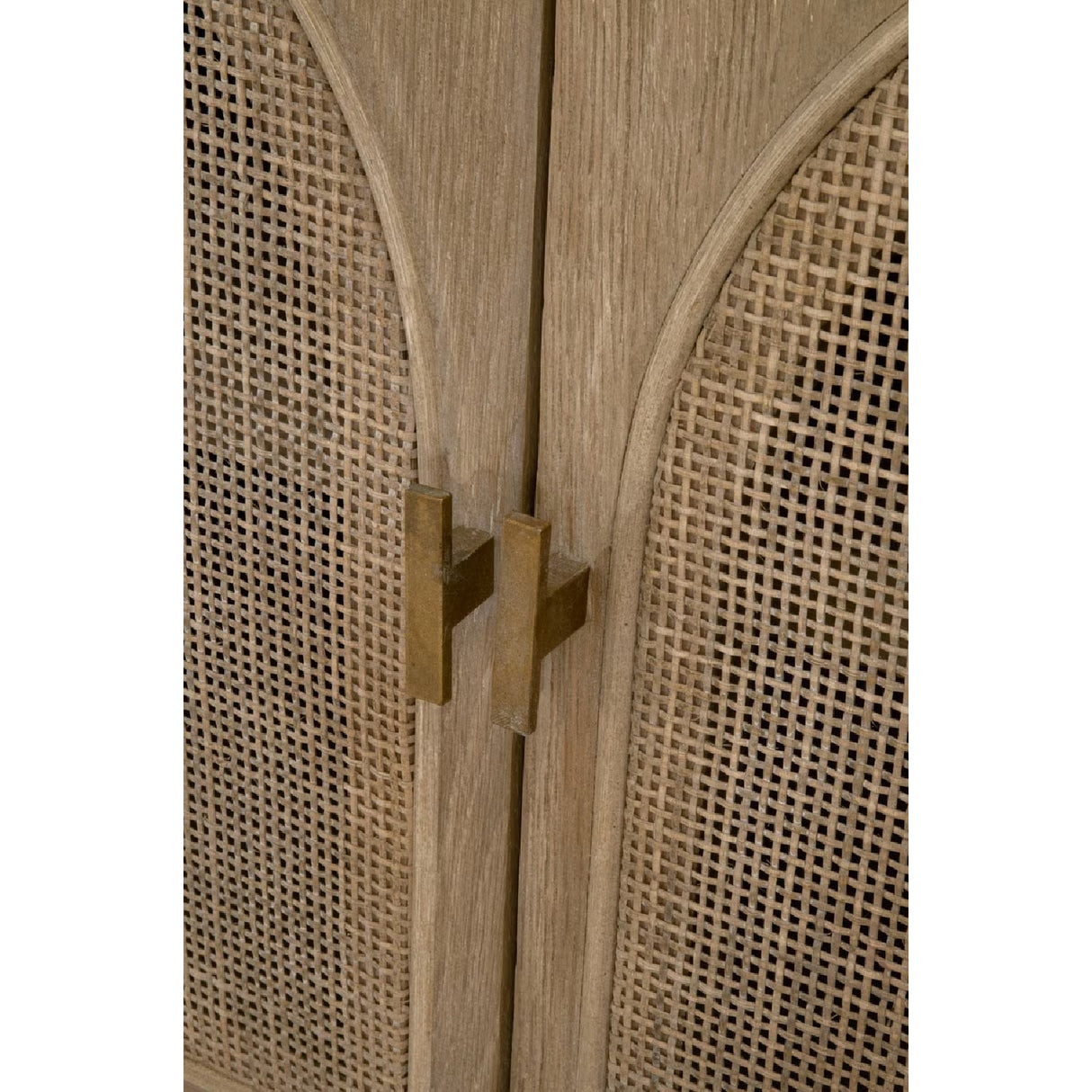 Smoked Gray Oak Media Cabinet | Oroa.com