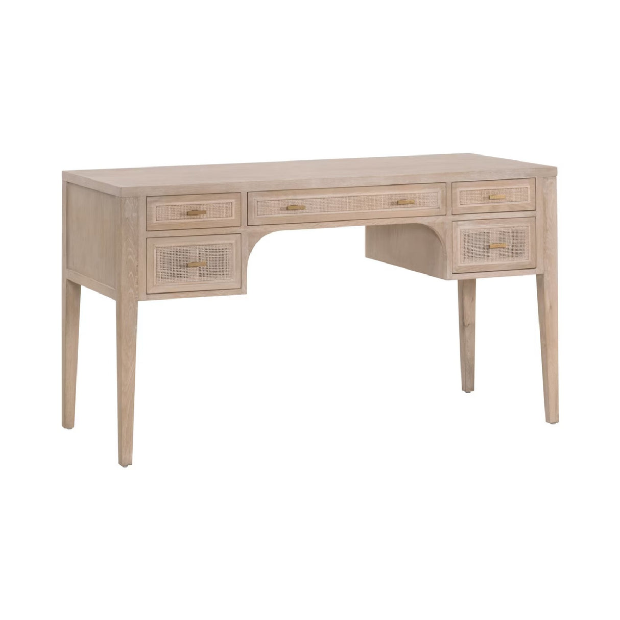 Gray Oak 5-Drawer Desk | Oroa.com