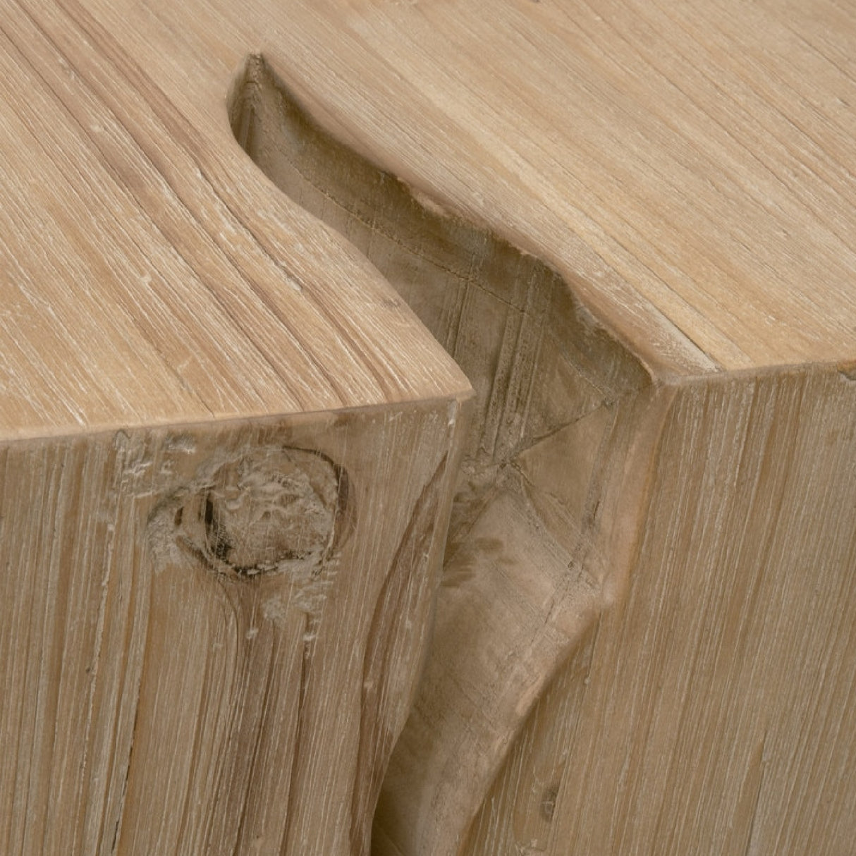 Natural Pine Wood End Table | Oroa.com