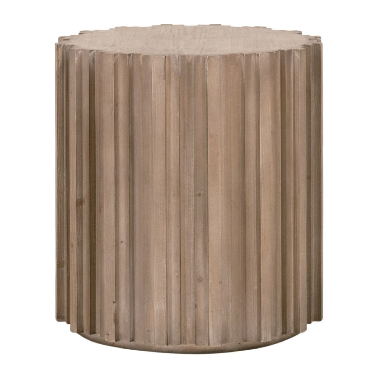Fluted Pine End Table | Oroa.com