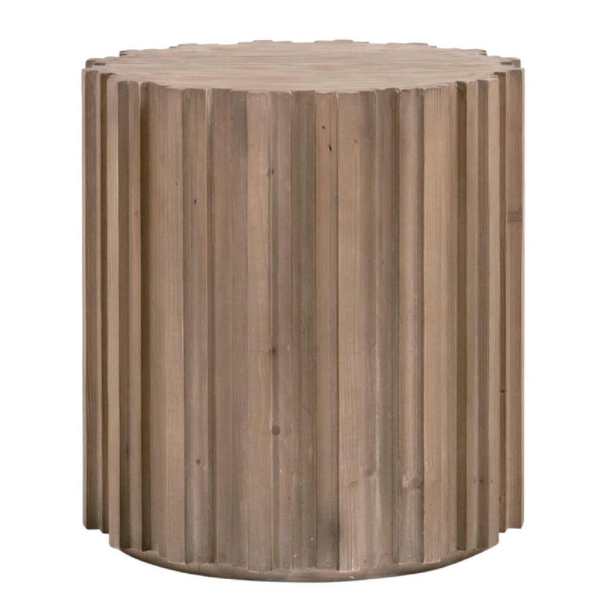 Fluted Pine End Table | Oroa.com