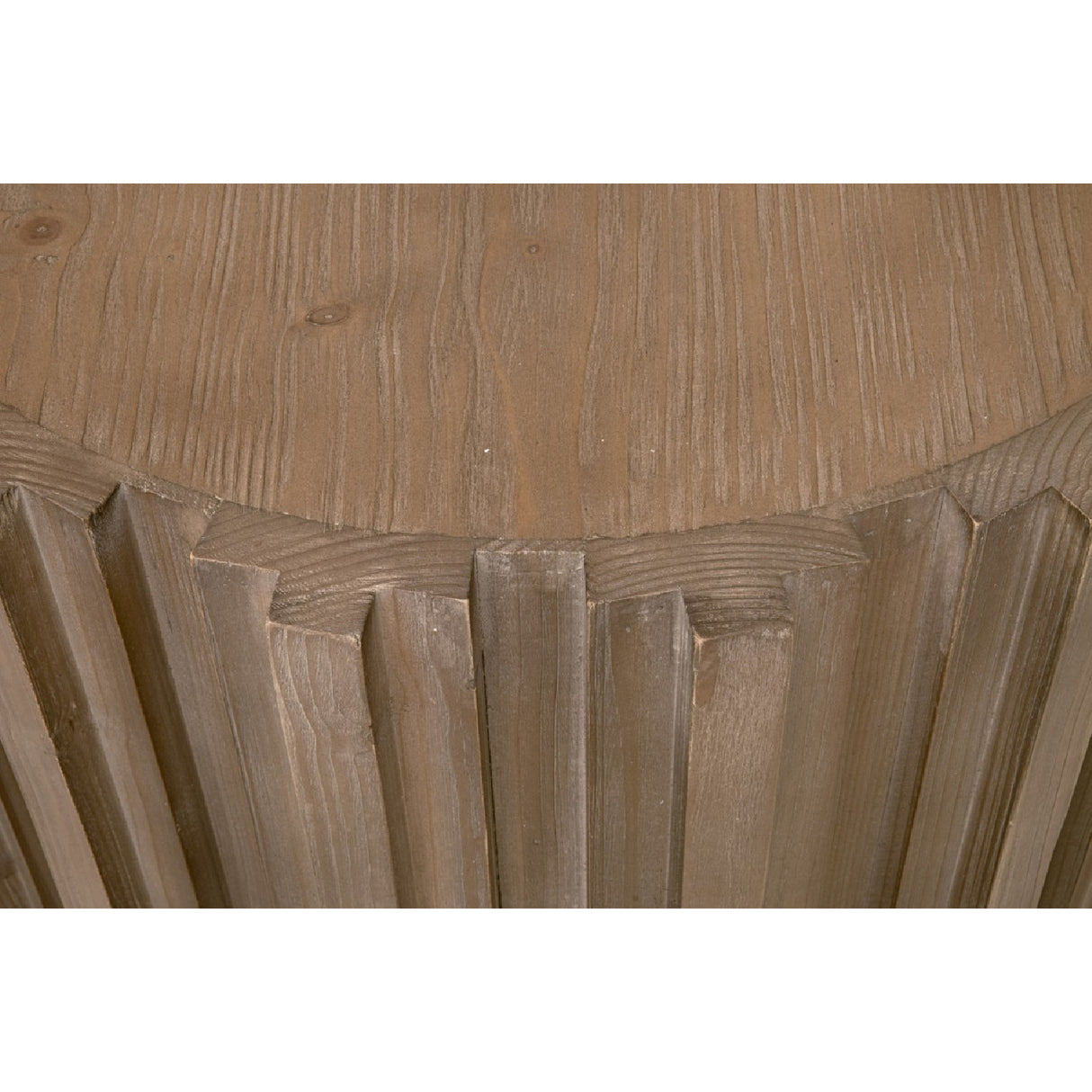 Fluted Pine End Table | Oroa.com