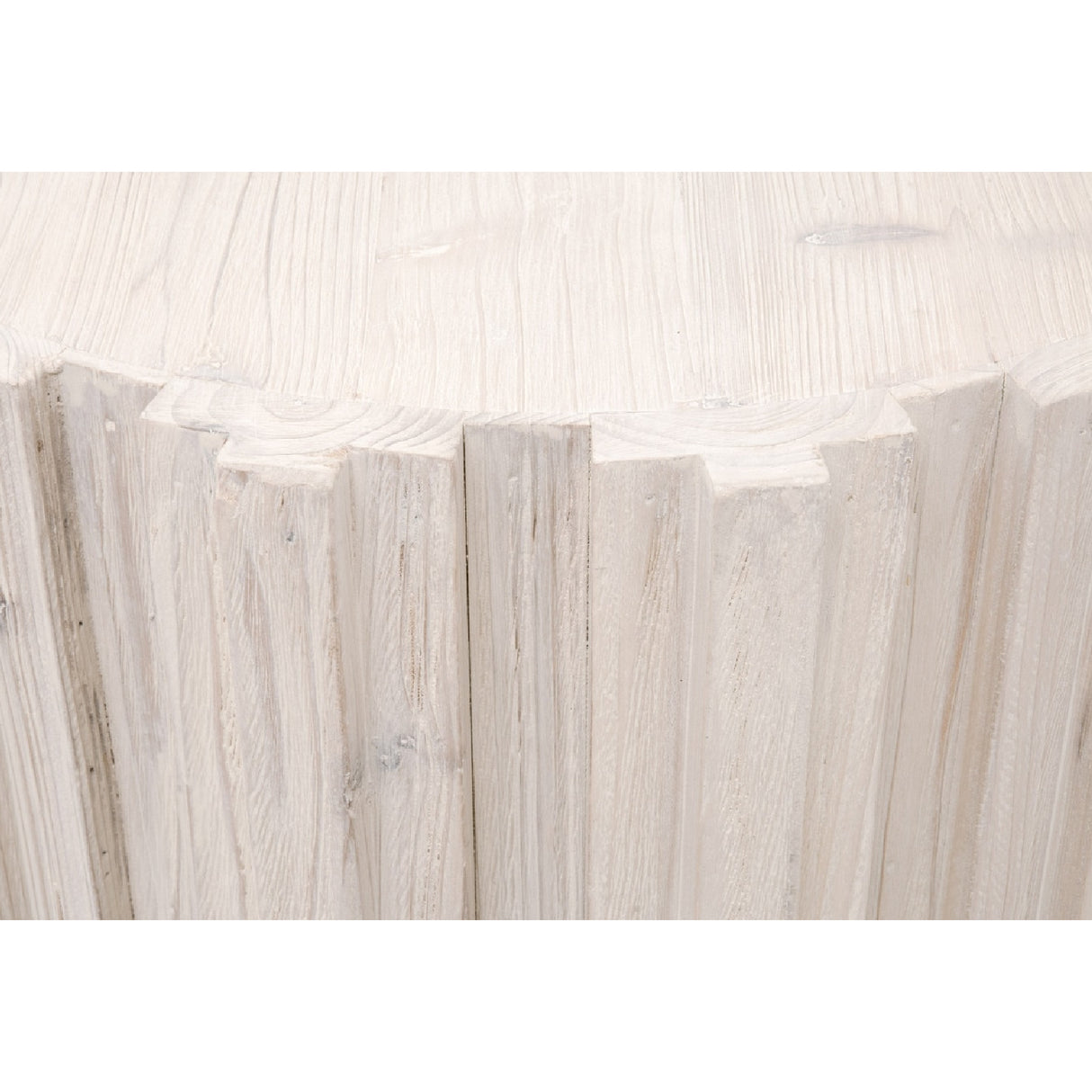 Fluted Pine End Table | Oroa.com