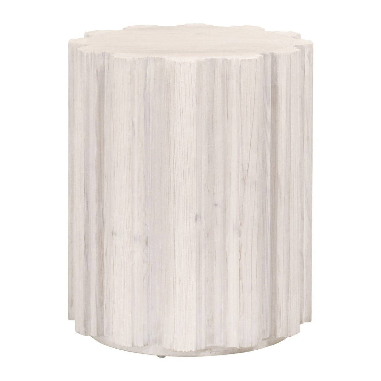 Fluted Pine Accent Table | Oroa.com