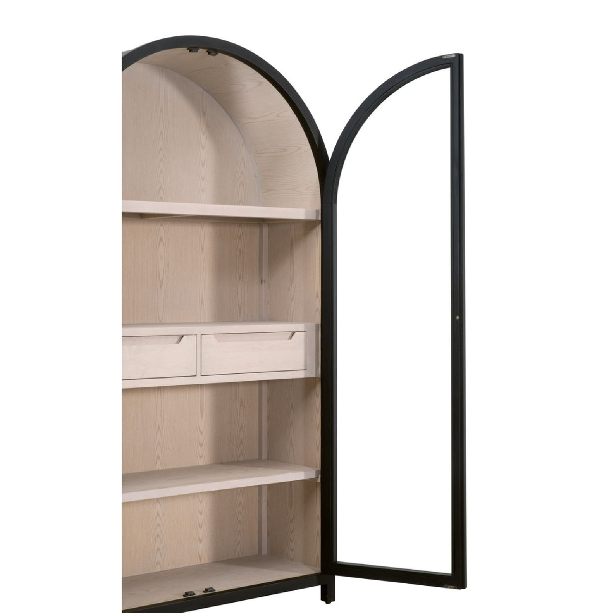 Black Birch Arched Display Cabinet | Oroa.com
