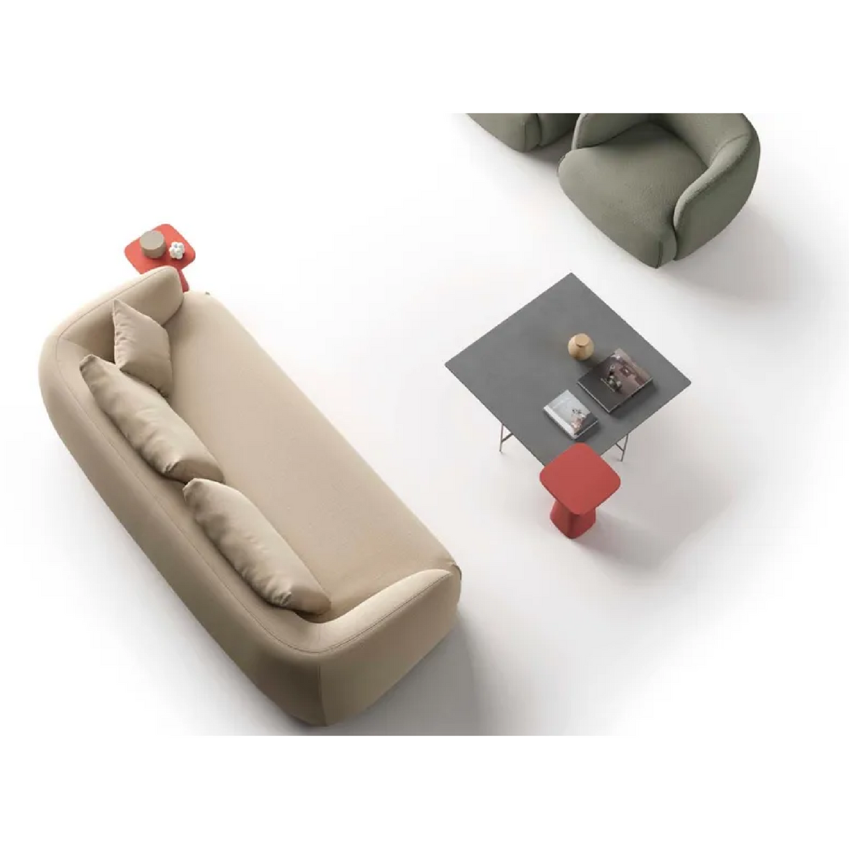 Curved Back 2-Seater Sofa | Oroa.com