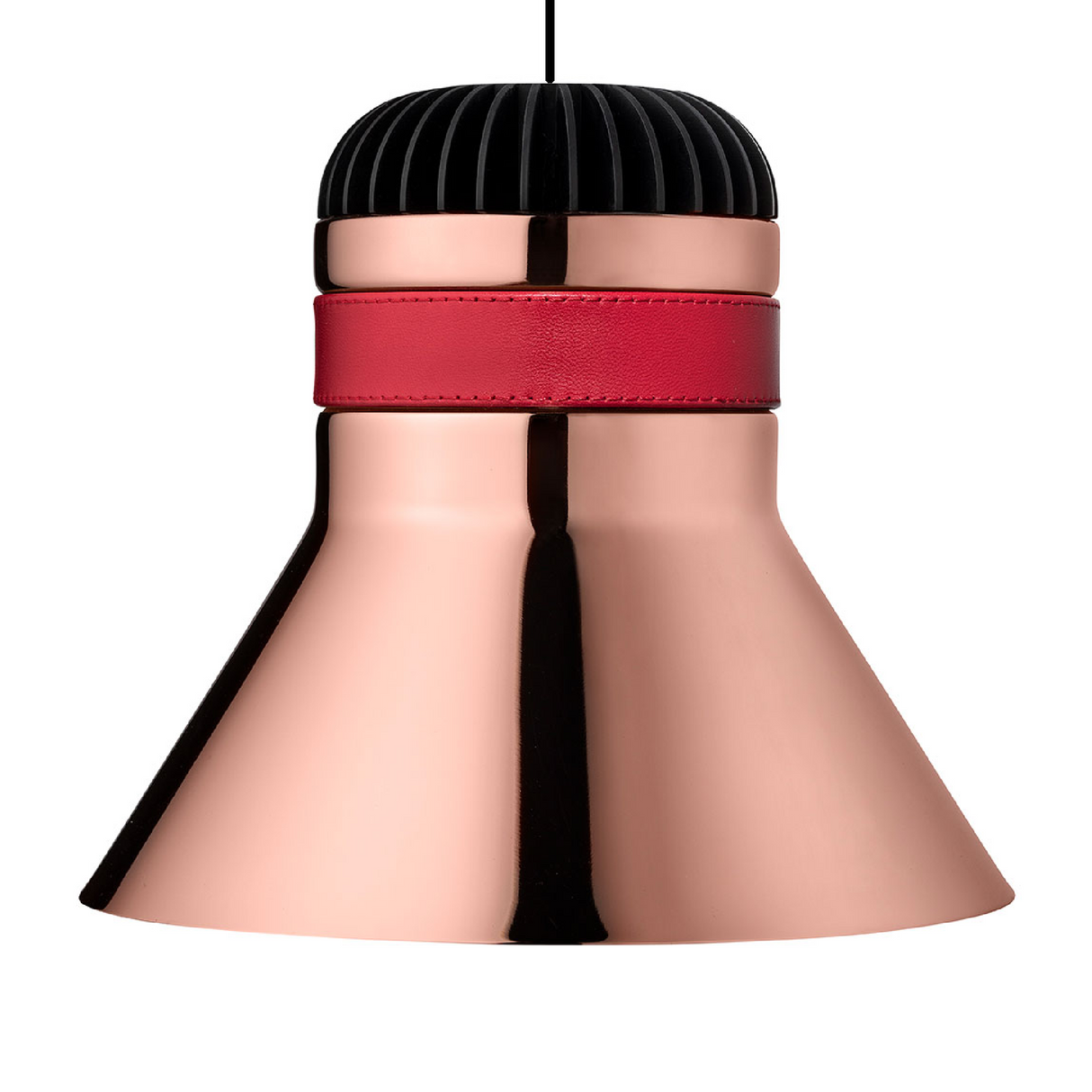 Leather Strapped Bell Hanging Lamp | Oroa.com