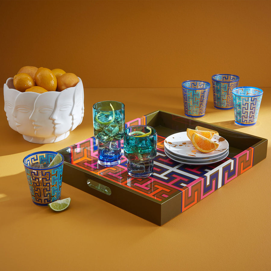Patterned Lacquer Tray | Oroa.com