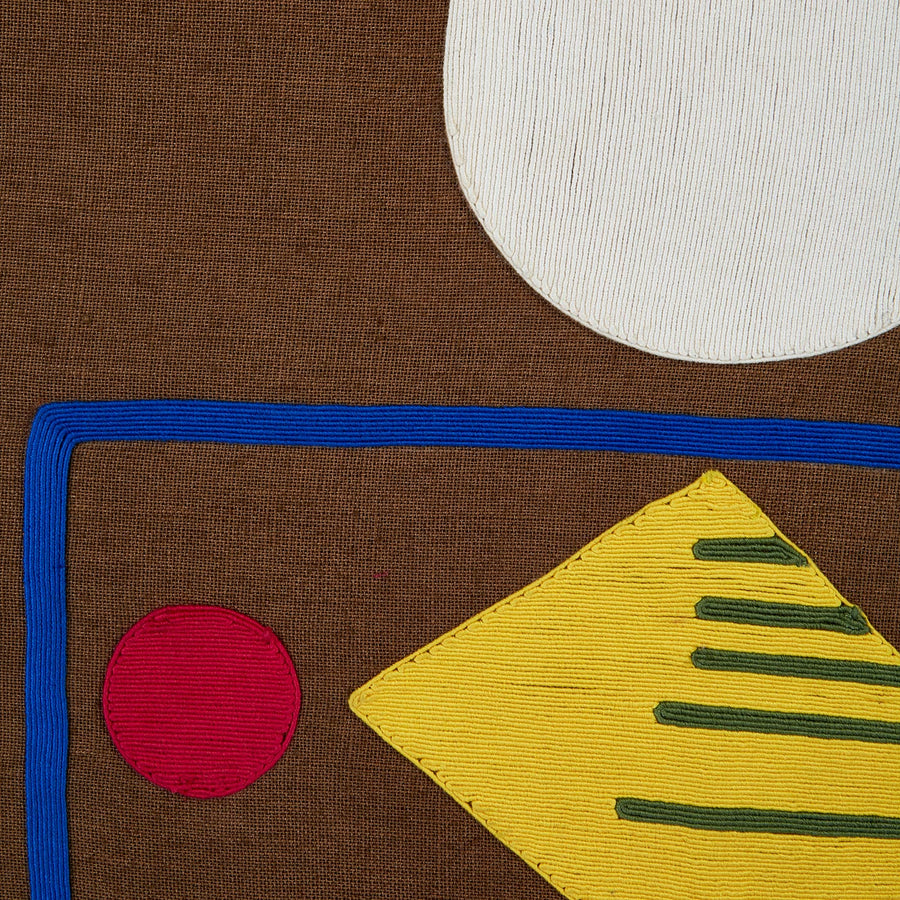 Shapes Embroidered Cord Art | Oroa.com
