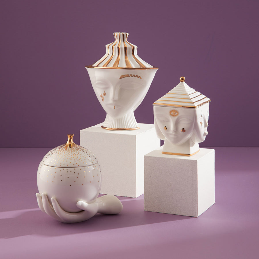 Porcelain Face Gilded Box | Oroa.com