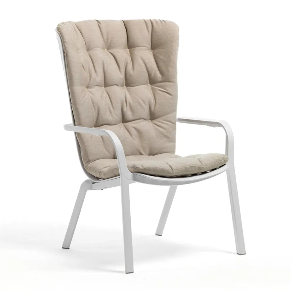 Square Perforated Reclining Outdoor Armchair | Oroa.com