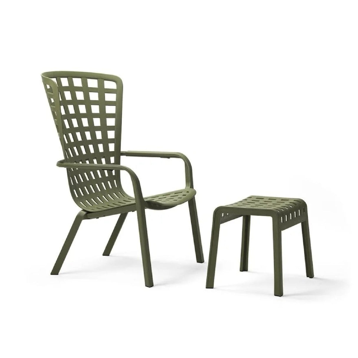 Square Perforated Outdoor Footstool | Oroa.com