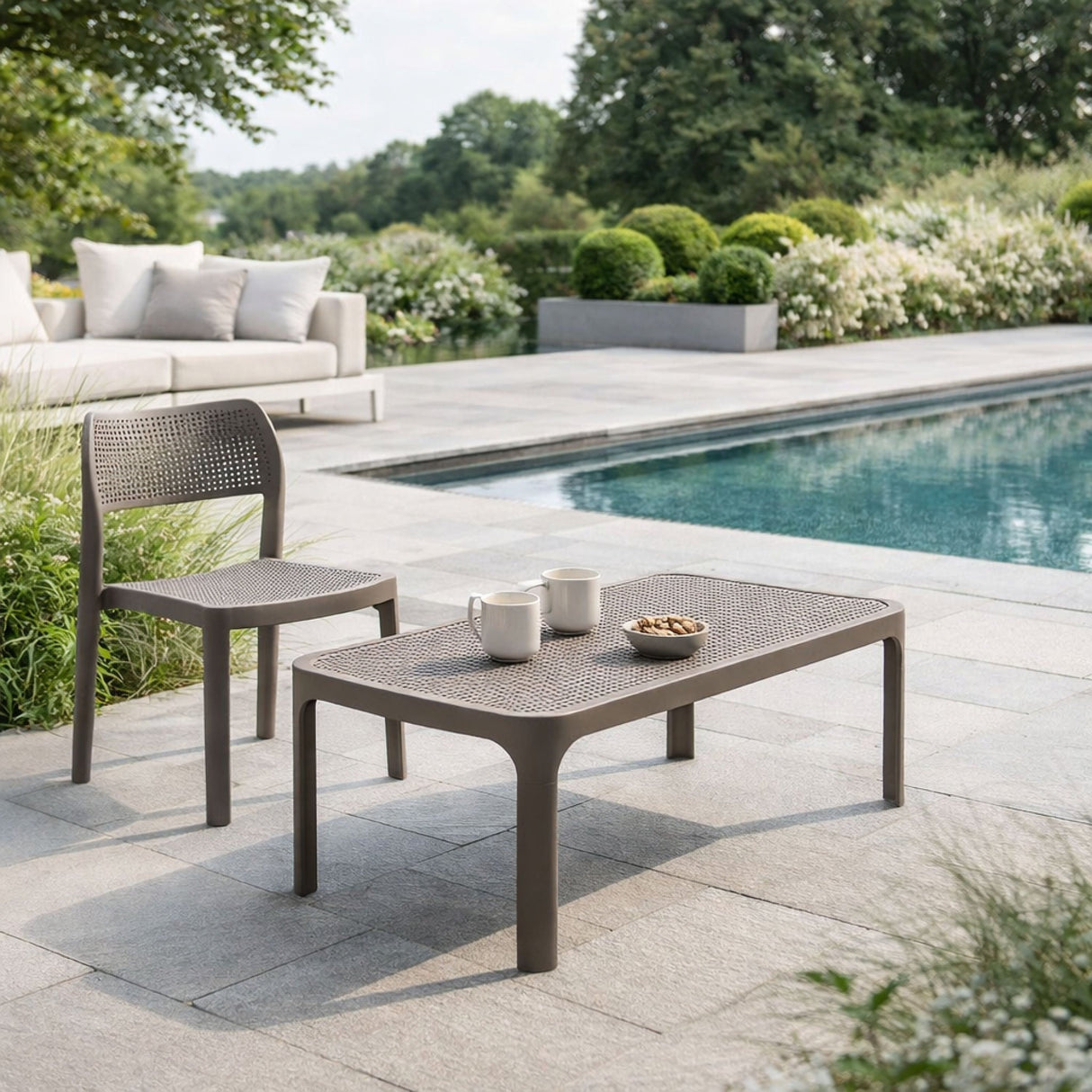 Outdoor Perforated Rectangular Coffee Table | Oroa.com