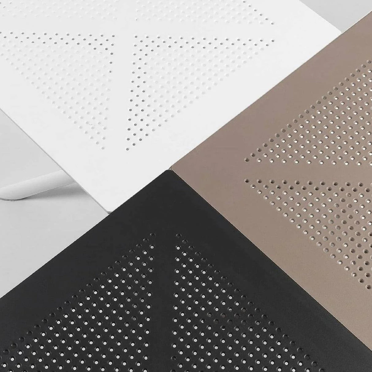 Perforated Square 4-Spoke Outdoor Dining Table | Oroa.com