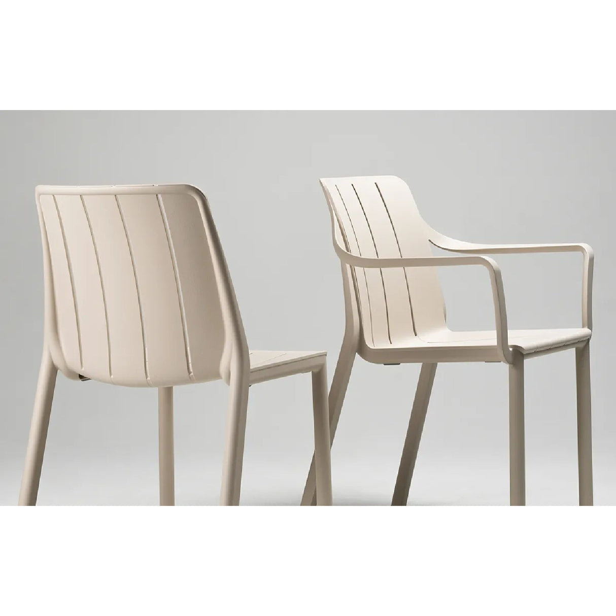 Slatted Outdoor Monobloc Chair | Oroa.com