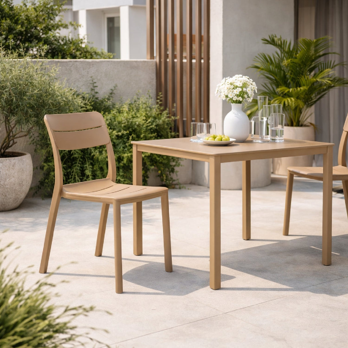 Fiberglass Outdoor Monobloc Dining Chair | Oroa.com