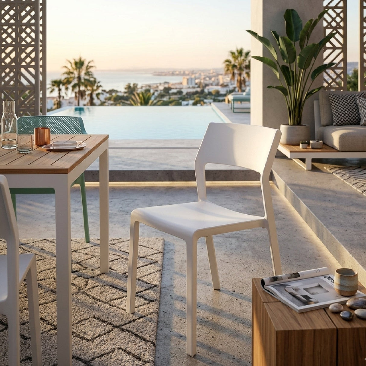 Open-back Outdoor Dining Chair | Oroa.com