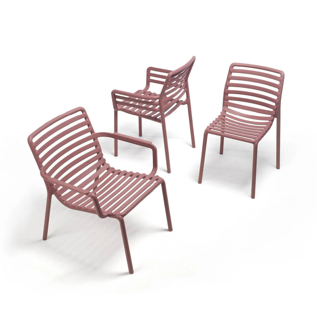 Slatted Outdoor Monobloc Dining Chair | Oroa.com