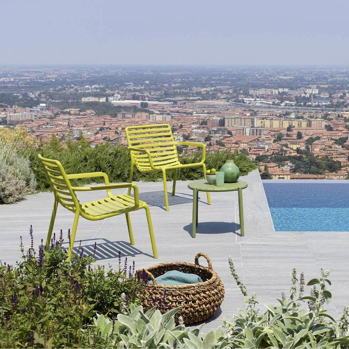 Slatted Stackable Outdoor Lounge Chair | Oroa.com