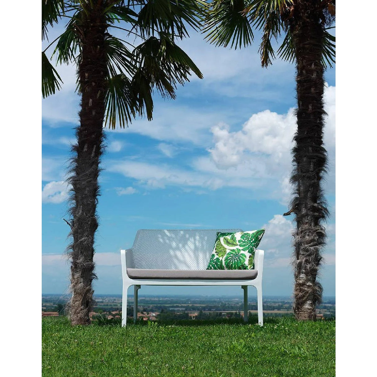 Outdoor Perforated 2-Seater Bench | Oroa.com
