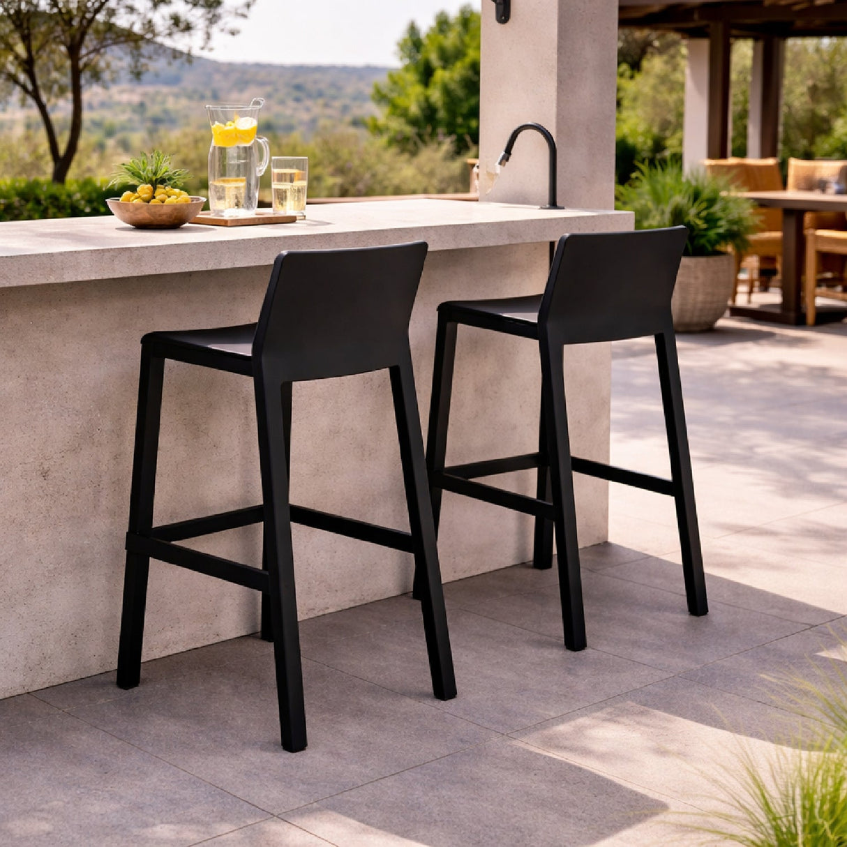 Minimalist Outdoor Bar Stool | Oroa.com