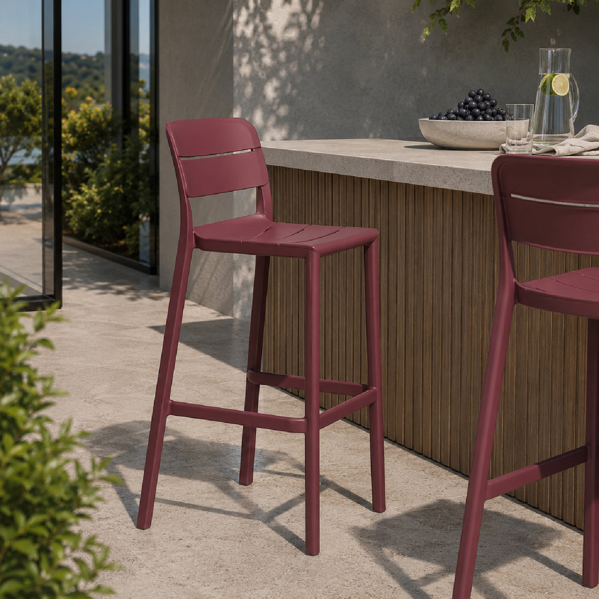 Fiberglass Outdoor Bar Stool | Oroa.com