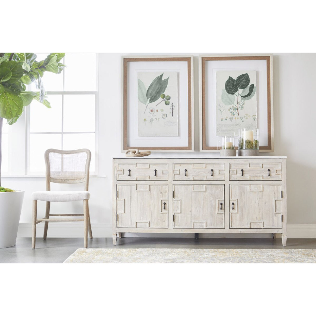 Cane-Back Dining Chair Set (2) | Oroa.com