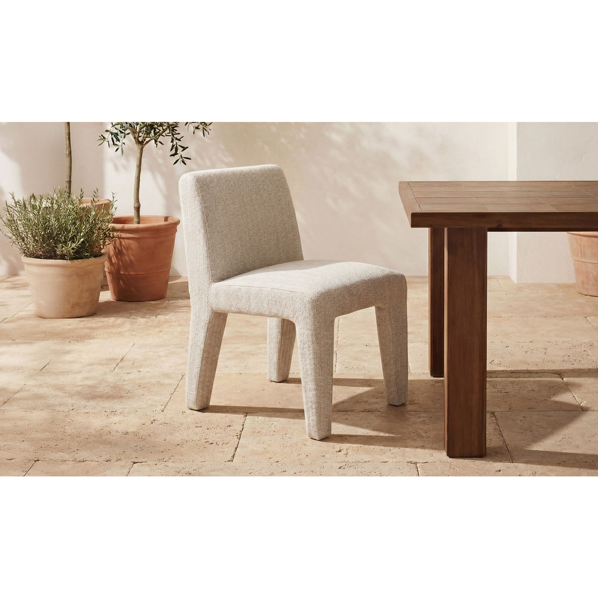 Modern European furniture - Outdoor Upholstered Dining Chair - www.oroa.com | Oroa.com