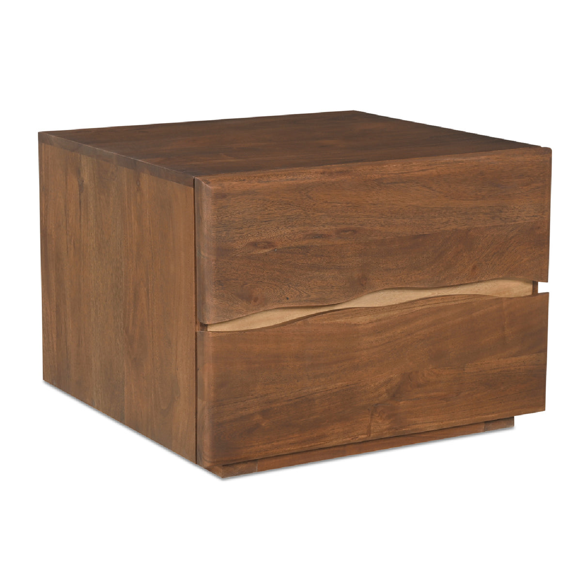Modern European furniture - Solid Acacia 2-Drawer Nightstand - www.oroa.com | Oroa.com