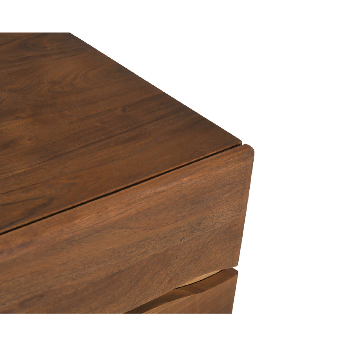 Modern European furniture - Solid Acacia 2-Drawer Nightstand - www.oroa.com | Oroa.com