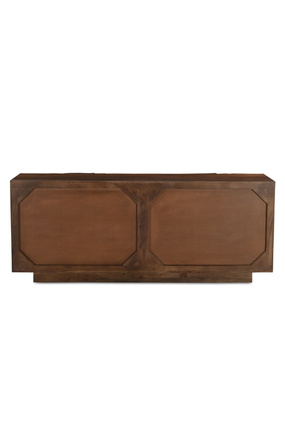 Modern European furniture - Geometric-Patterned Acacia 4-Door Sideboard - www.oroa.com | Oroa.com