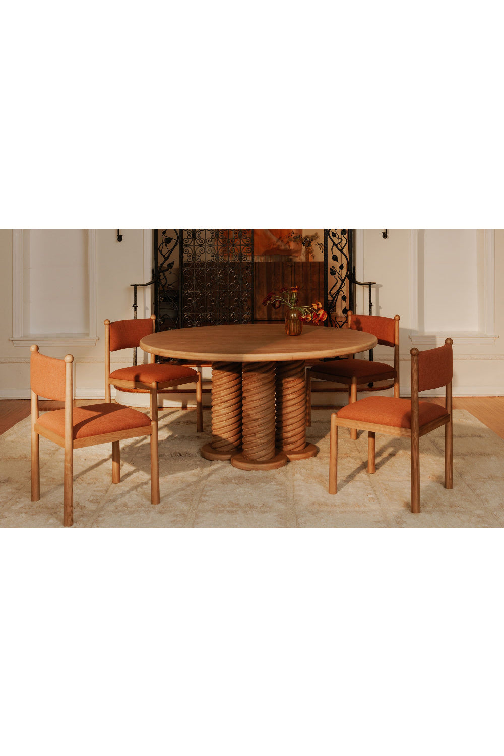 Modern European furniture - Oak Turned-Leg Dining Table - www.oroa.com | Oroa.com