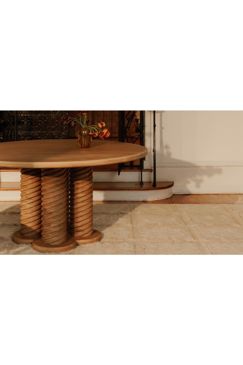 Modern European furniture - Oak Turned-Leg Dining Table - www.oroa.com | Oroa.com