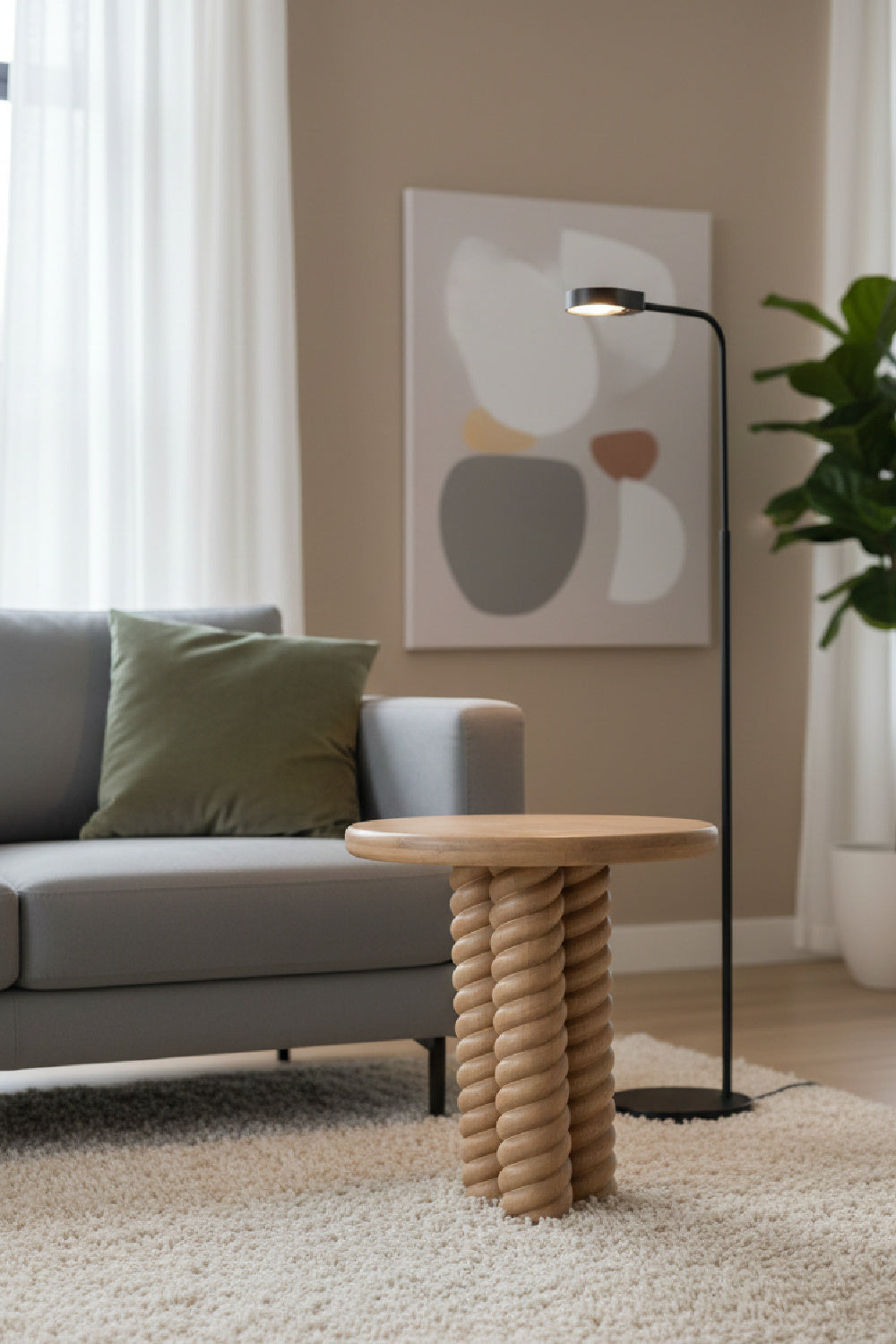 Modern European furniture - Oak Turned-Leg Coffee Table - www.oroa.com | Oroa.com