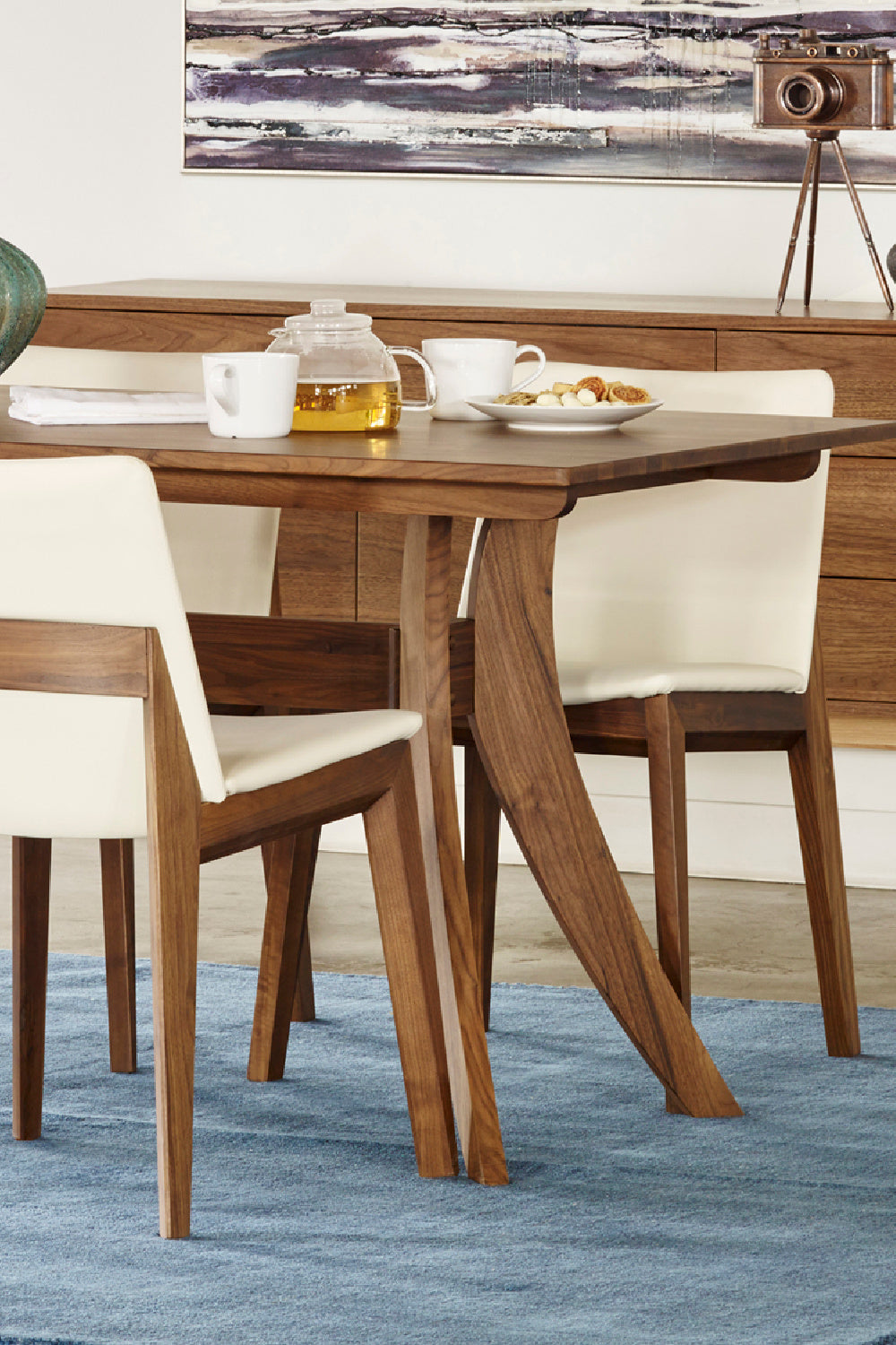 Modern European furniture - Walnut Rectangular Dining Table - www.oroa.com | Oroa.com