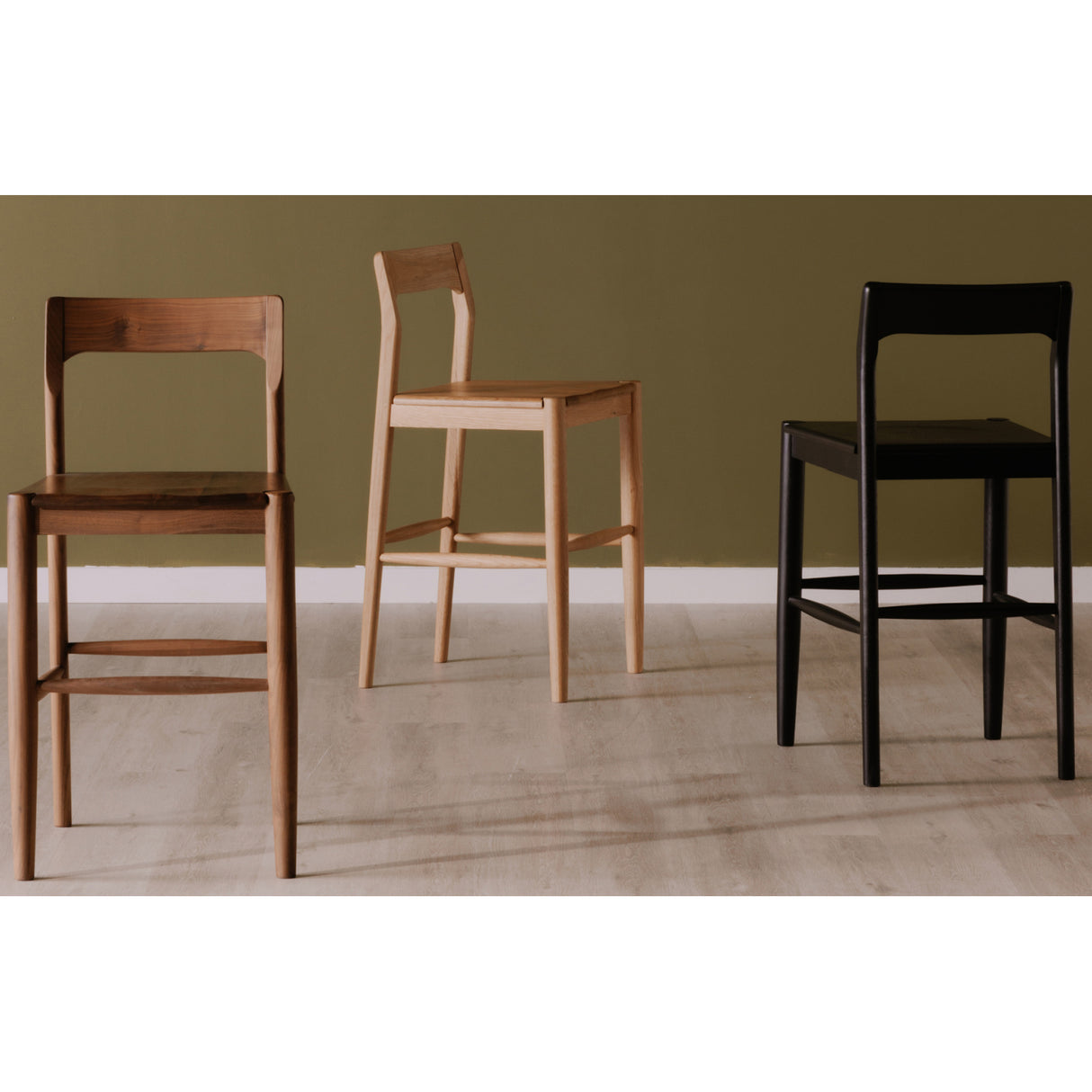 Modern European furniture - Solid Wood Open-Back Counter Stool - www.oroa.com | Oroa.com