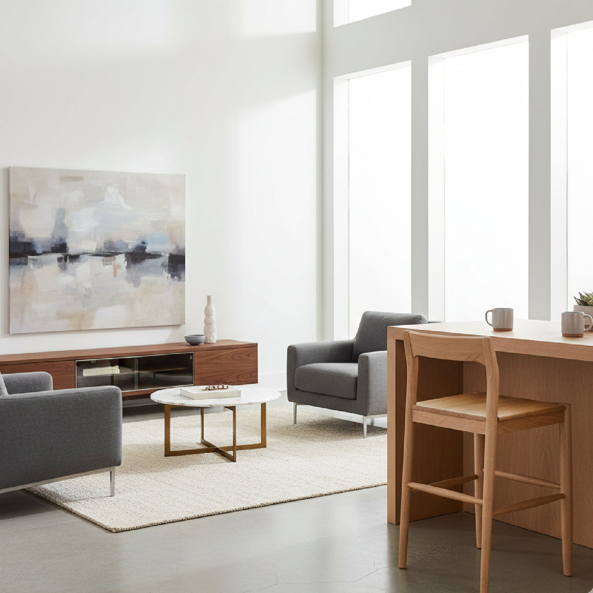 Modern European furniture - Solid Wood Open-Back Counter Stool - www.oroa.com | Oroa.com
