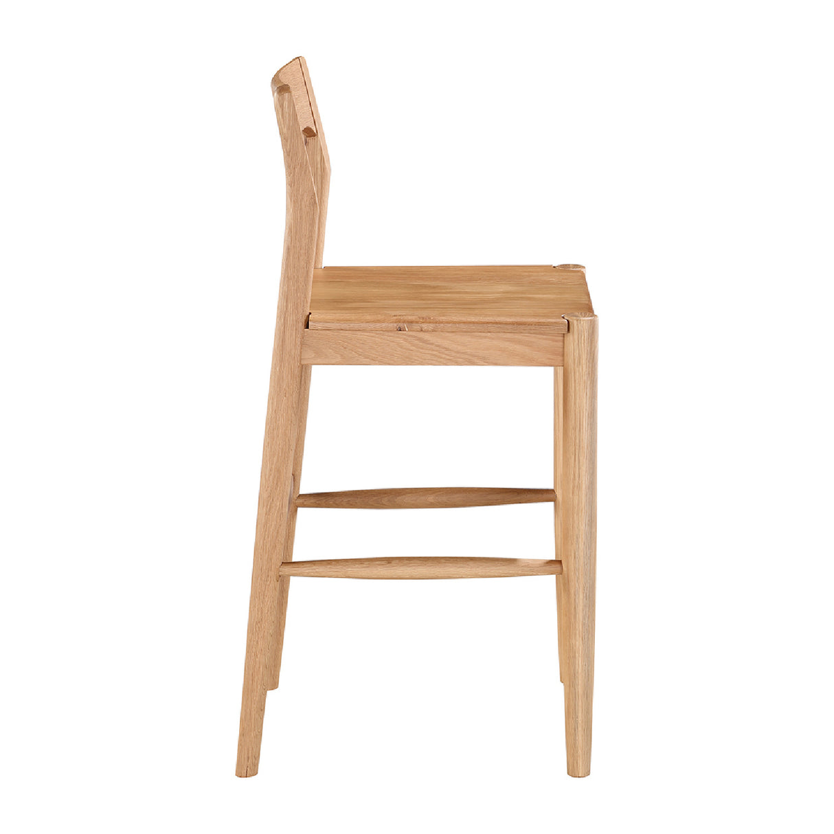Modern European furniture - Solid Wood Open-Back Counter Stool - www.oroa.com | Oroa.com