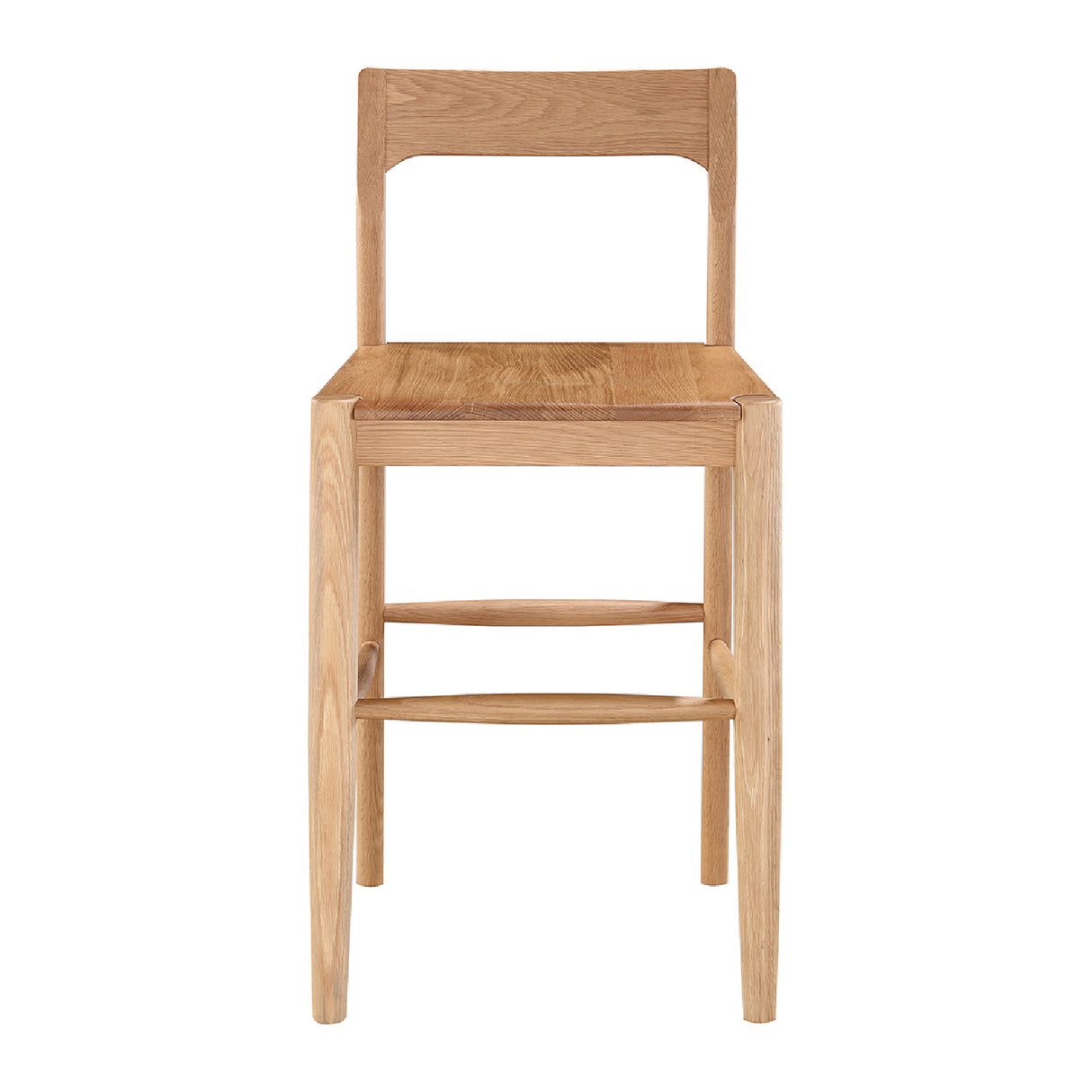 Modern European furniture - Solid Wood Open-Back Counter Stool - www.oroa.com | Oroa.com