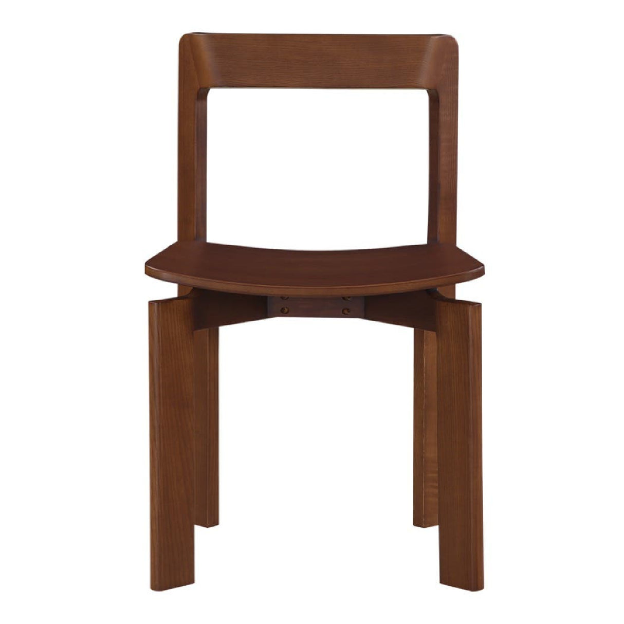 Modern European furniture - Brown Wooden Dining Chairs (2) - www.oroa.com | Oroa.com
