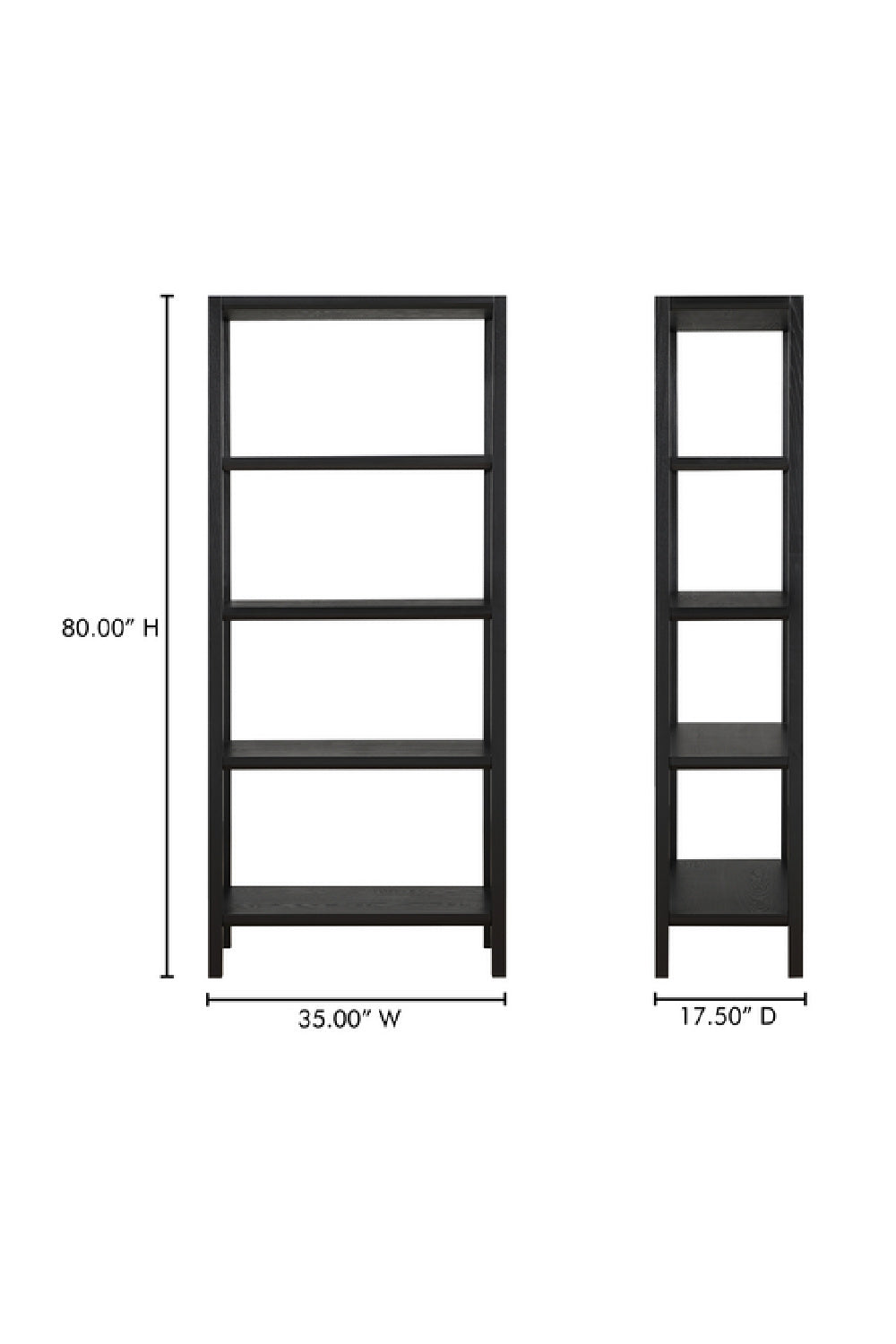 Modern European furniture - Oak Veneer Wood Bookcase - www.oroa.com | Oroa.com