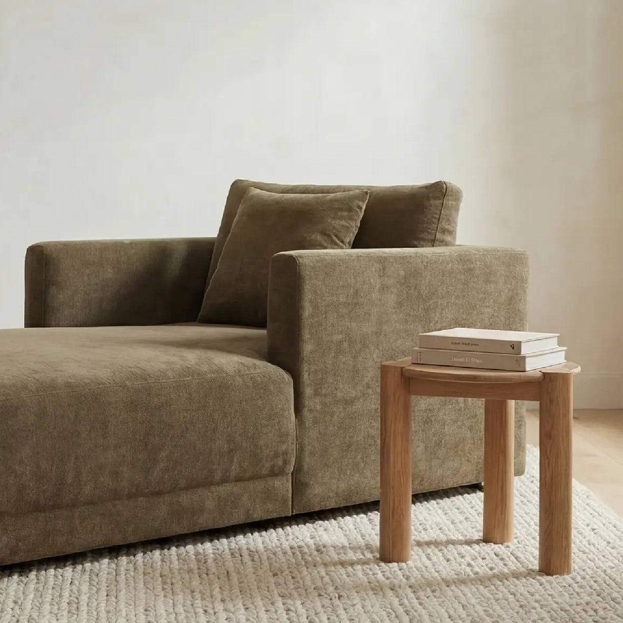 Modern European furniture - 3-Legged Solid Oak Side Table - www.oroa.com | Oroa.com