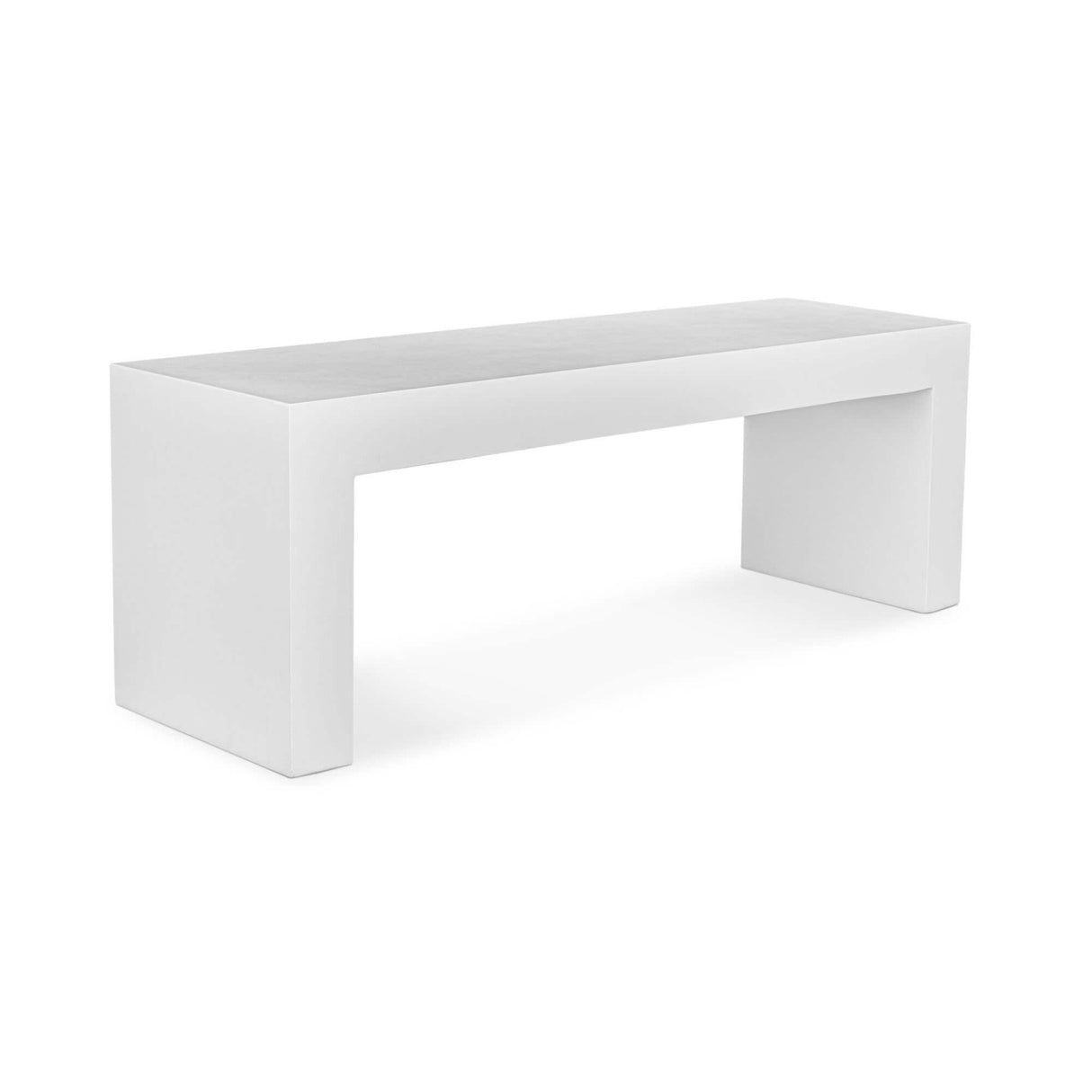 Modern European furniture - White Concrete Outdoor Bench - www.oroa.com | Oroa.com