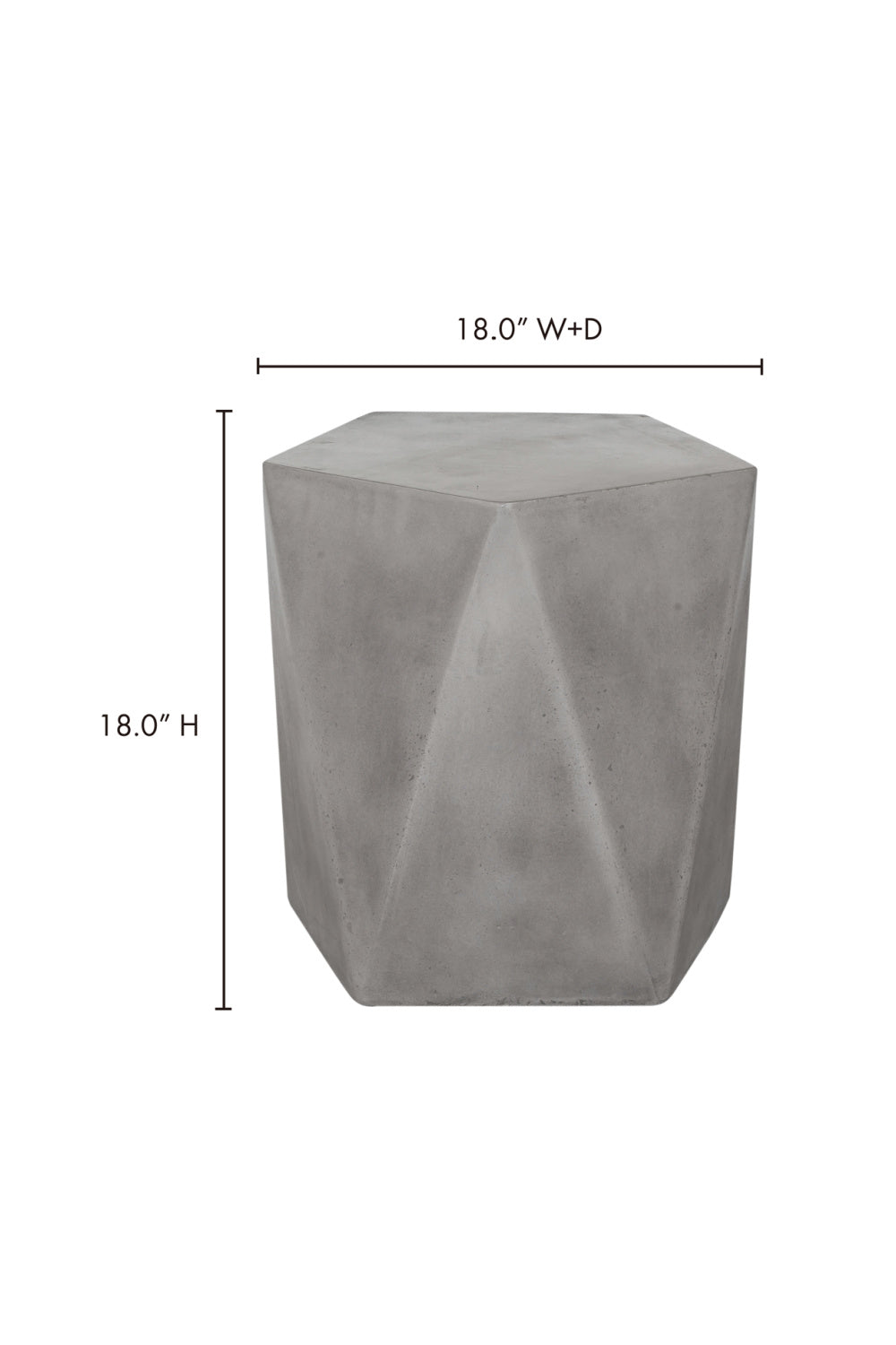 Modern European furniture - Gray Outdoor Concrete Stool - www.oroa.com | Oroa.com