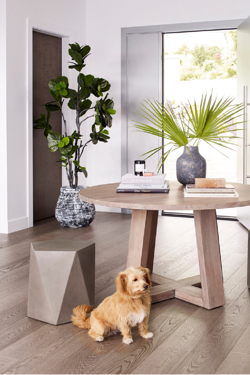 Modern European furniture - Gray Outdoor Concrete Stool - www.oroa.com | Oroa.com