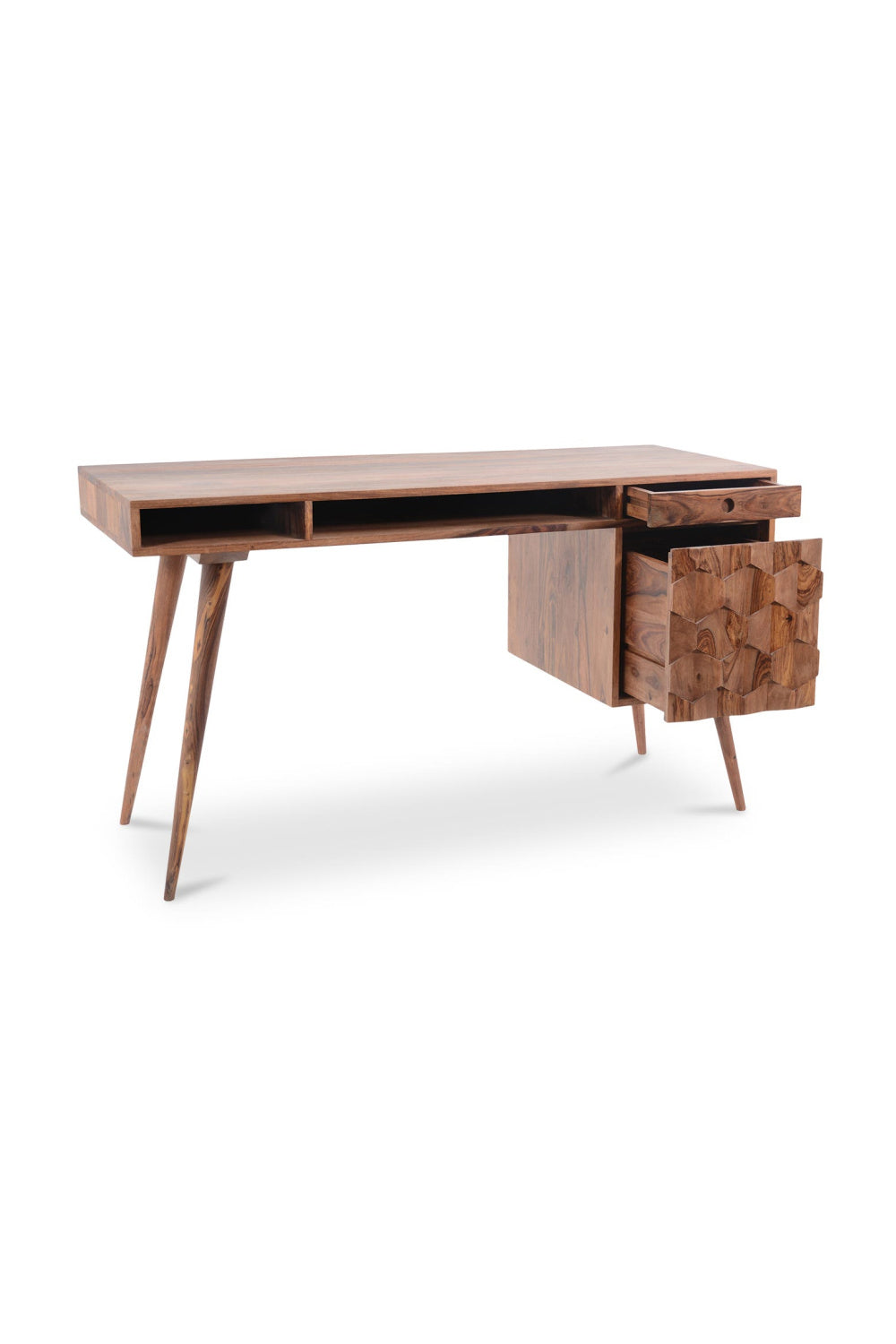 Modern European furniture - Sheesham Wood 2-Drawer Desk - www.oroa.com | Oroa.com