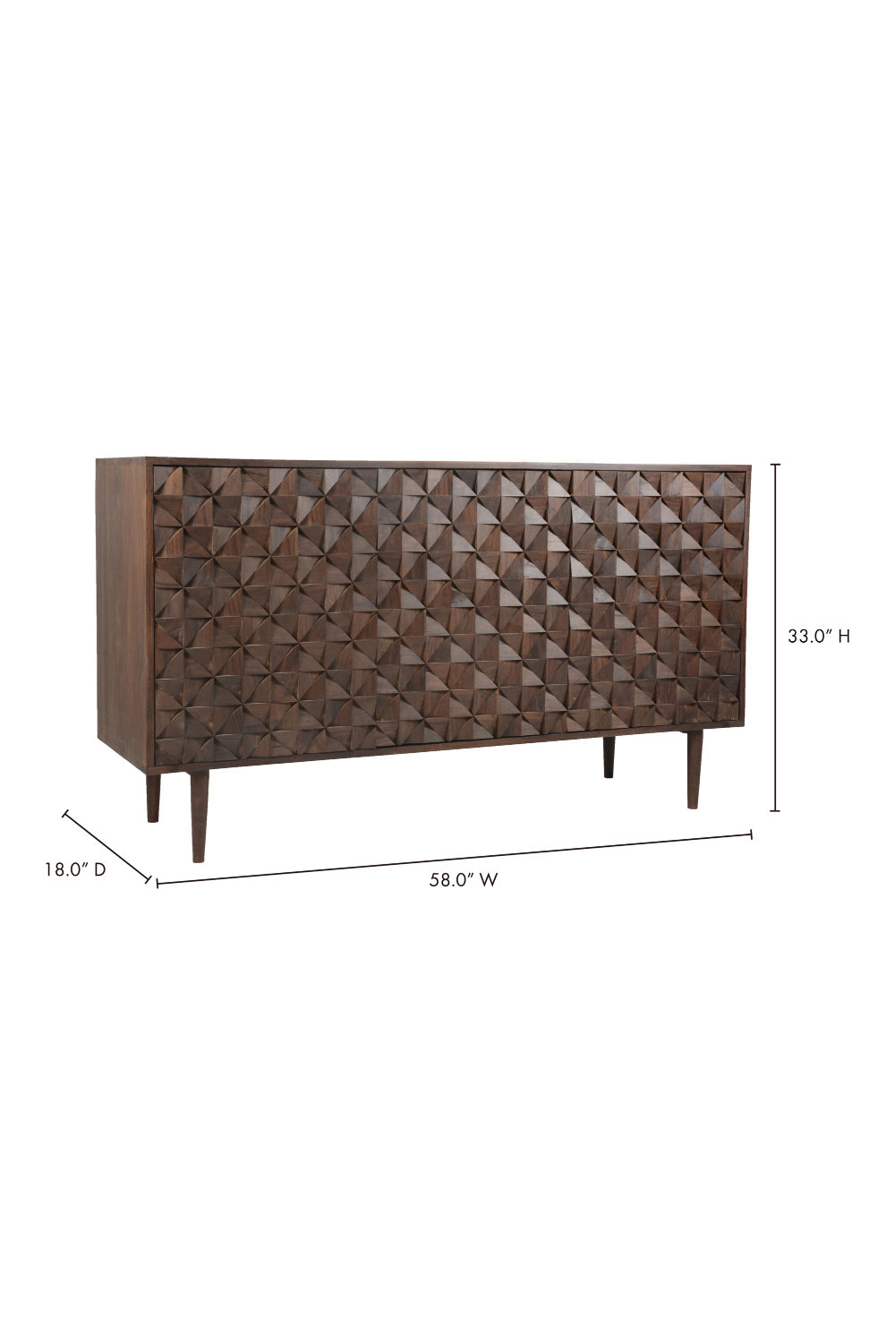 Modern European furniture - 3-Door Wood Sideboard - www.oroa.com | Oroa.com