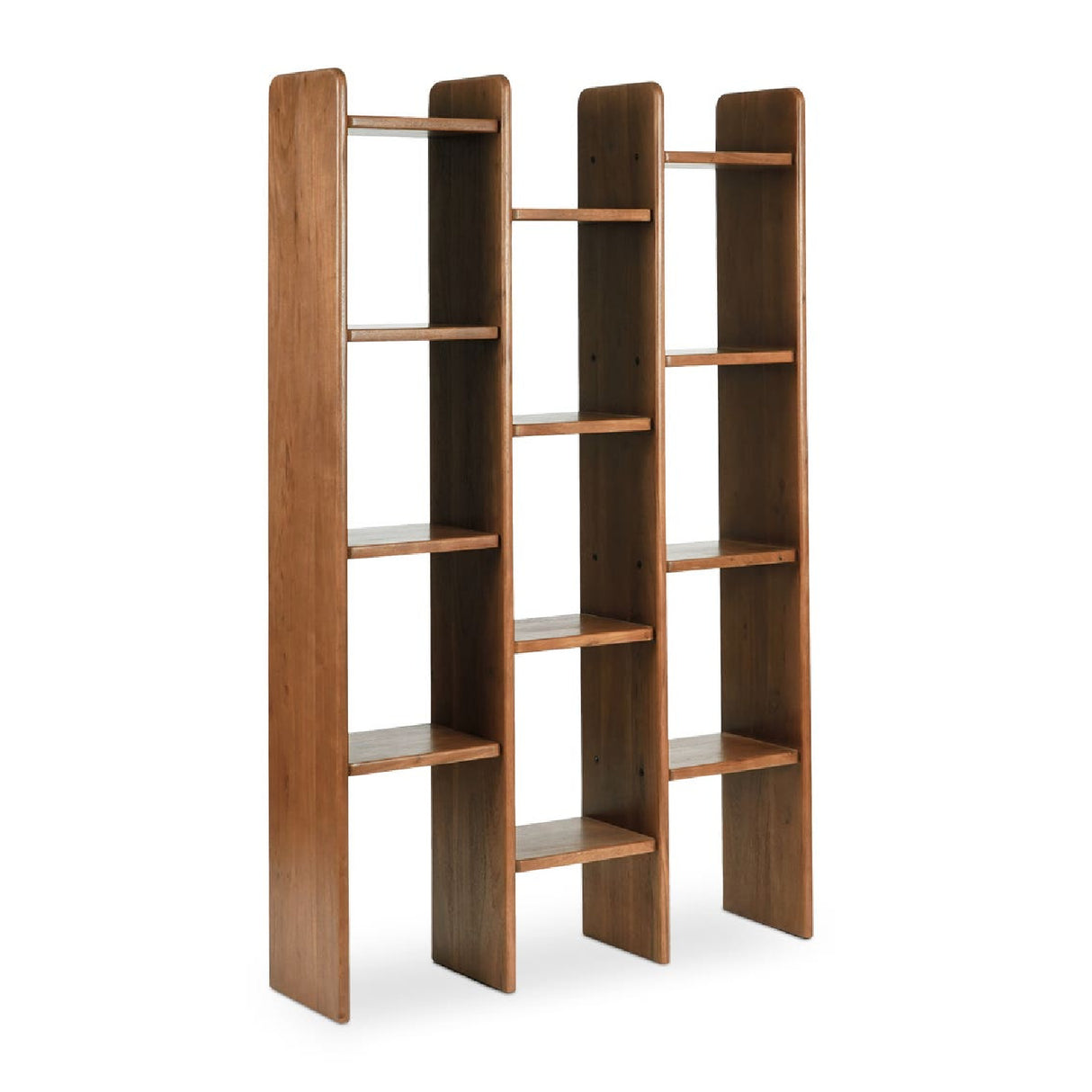 Modern European furniture - Solid Acacia 12-Shelf Bookcase - www.oroa.com | Oroa.com