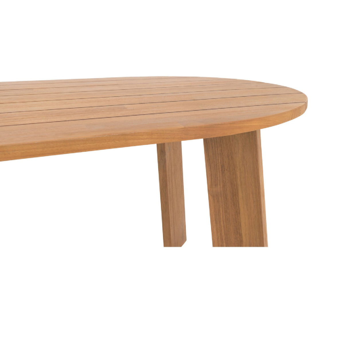 Modern European furniture - Slatted Teak Outdoor Dining Table - www.oroa.com | Oroa.com